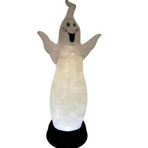 Raz 13.5" Halloween Smoke Ghost Lighted Swirling Lantern Waterglobe Decoration